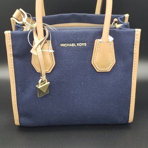 Super Cute Denim Michael Kors Tote - Blue